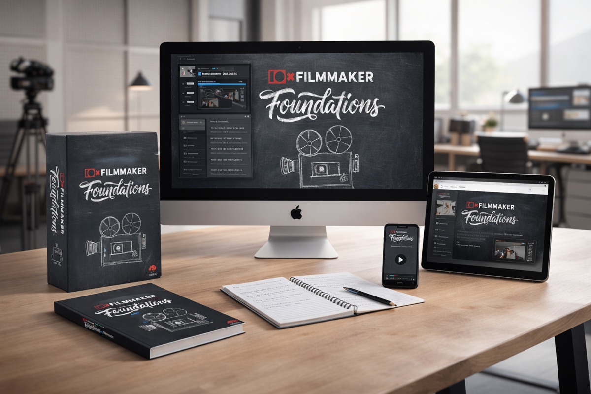 10xFILMMAKER Foundations on desktop, tablet and phone